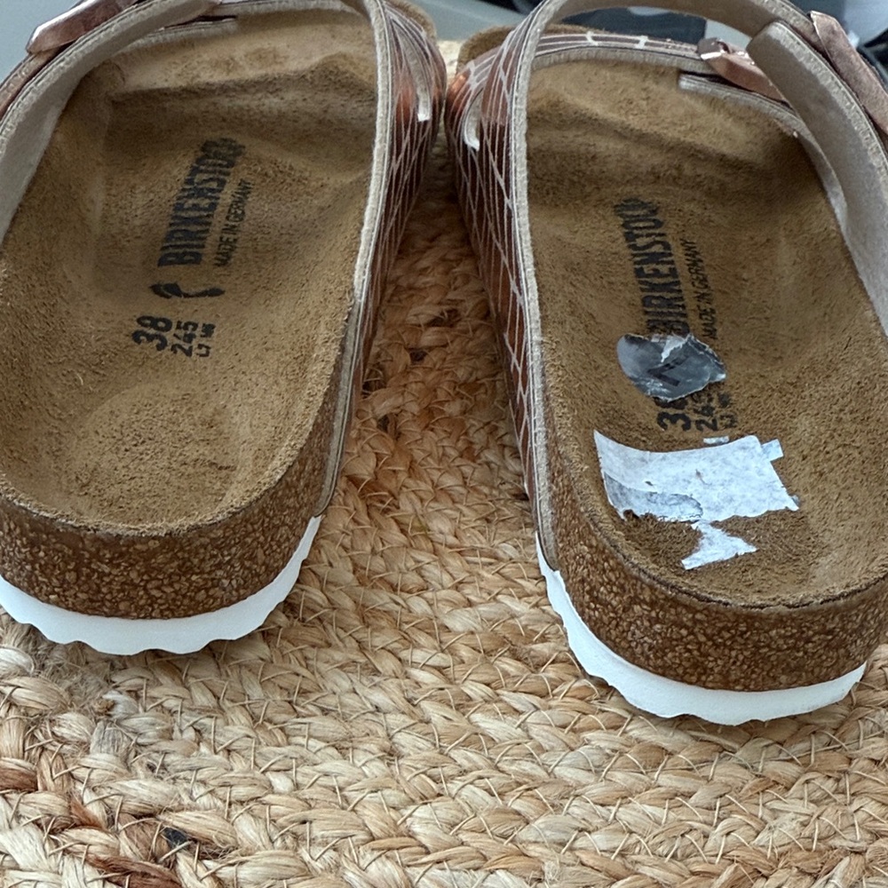 Birkenstock Women's Sandals - Metallic Rose Gold - Picture 4 of 6